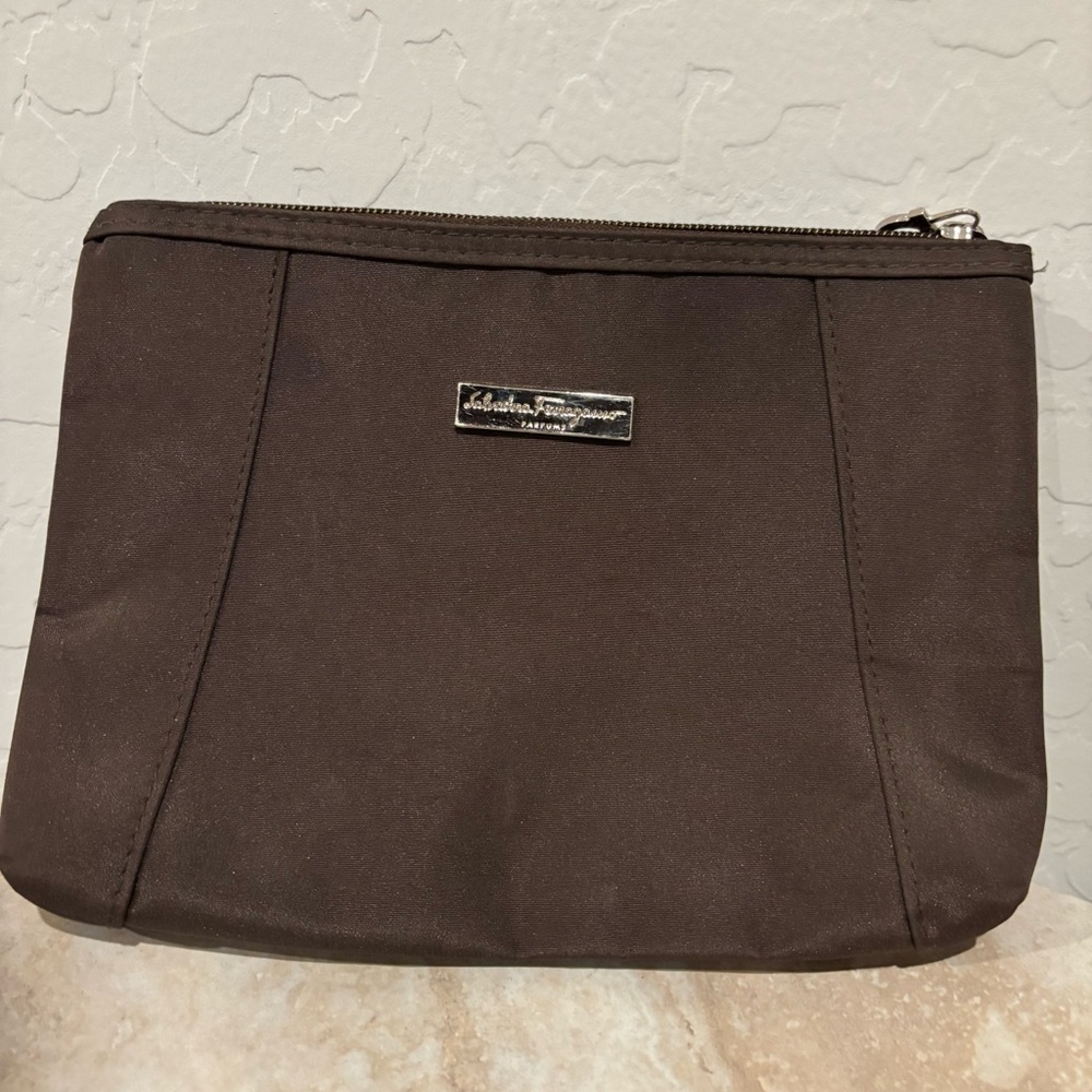 Salvatore Ferragamo zip cosmetic pouch